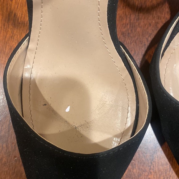 Black Suede Mary Jane Heels - Picture 6 of 7